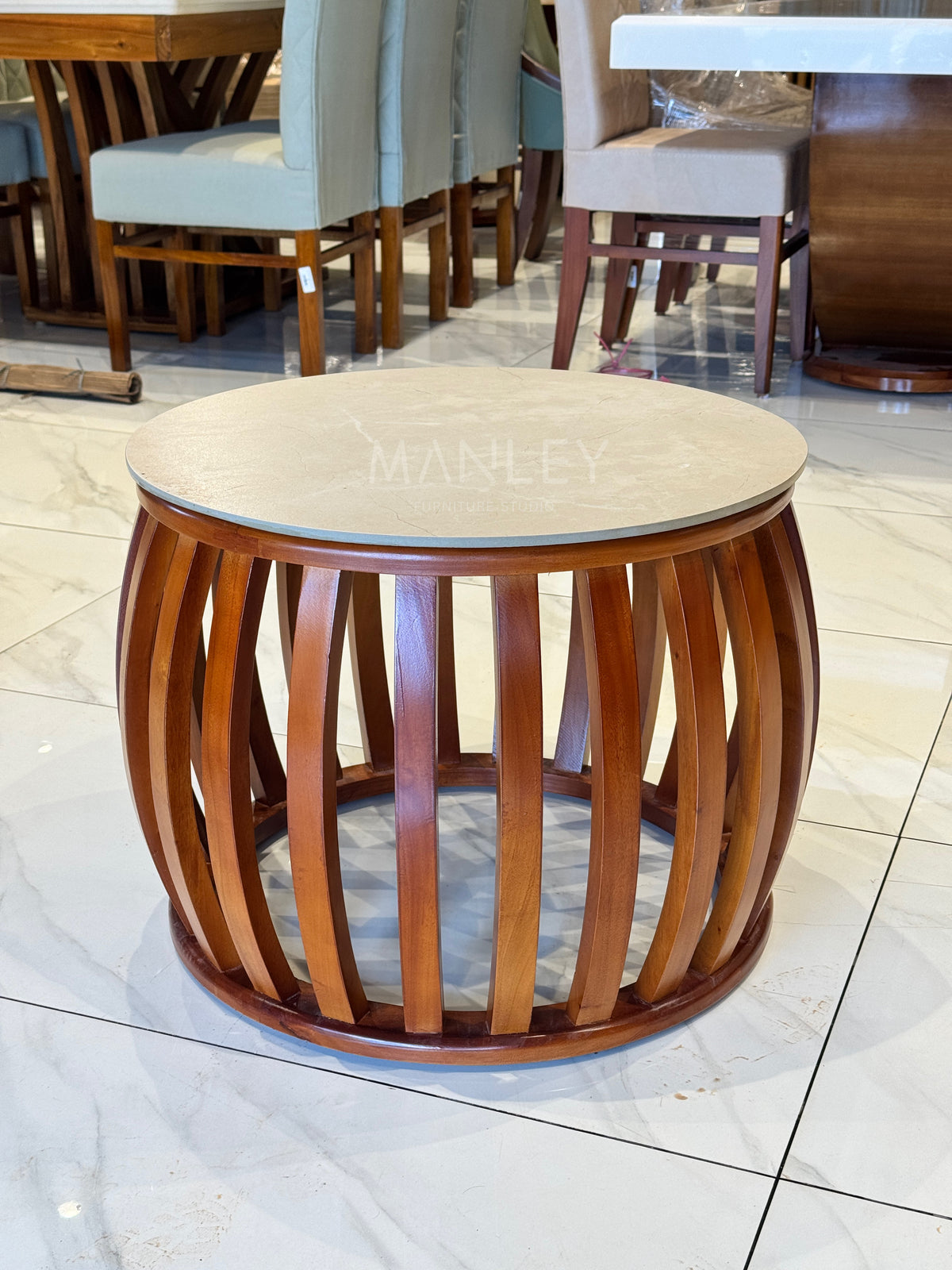 CLOT TEA POY | TREATED MAHAGONY WOOD