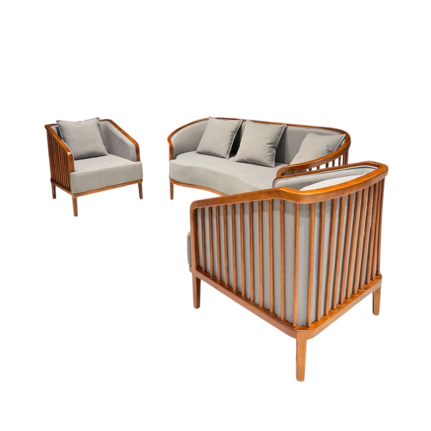 Kayaara Sofa Set – 3+1+1 Treated Mahogany Wood | 25-Month Warranty