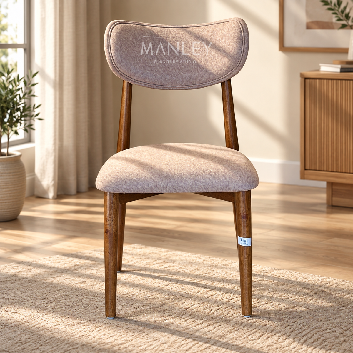 NEXA CHAIR | TREATED MAHOGANY WOOD & SUEDE FABRIC