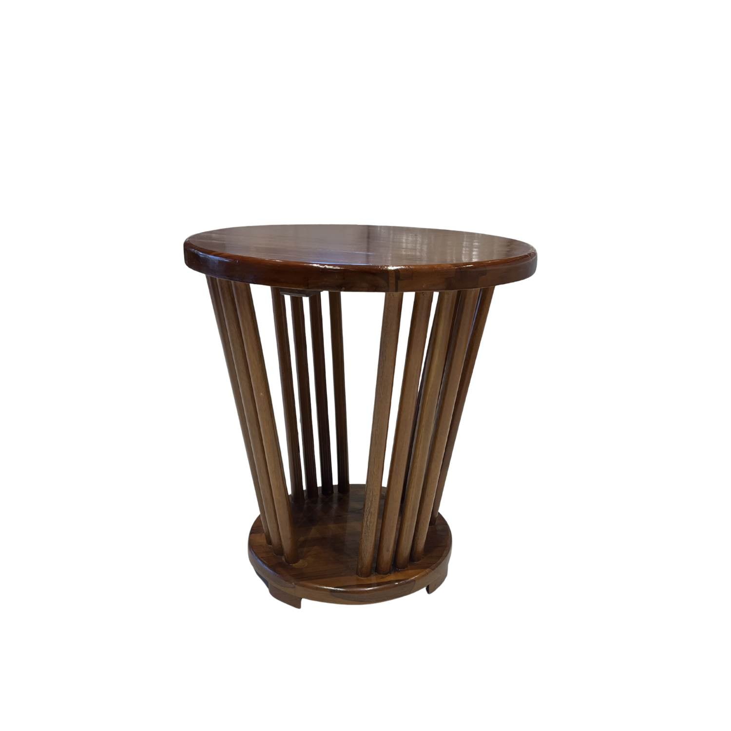 Friji Round Coffee Table – Solid Treated Mahogany Wood