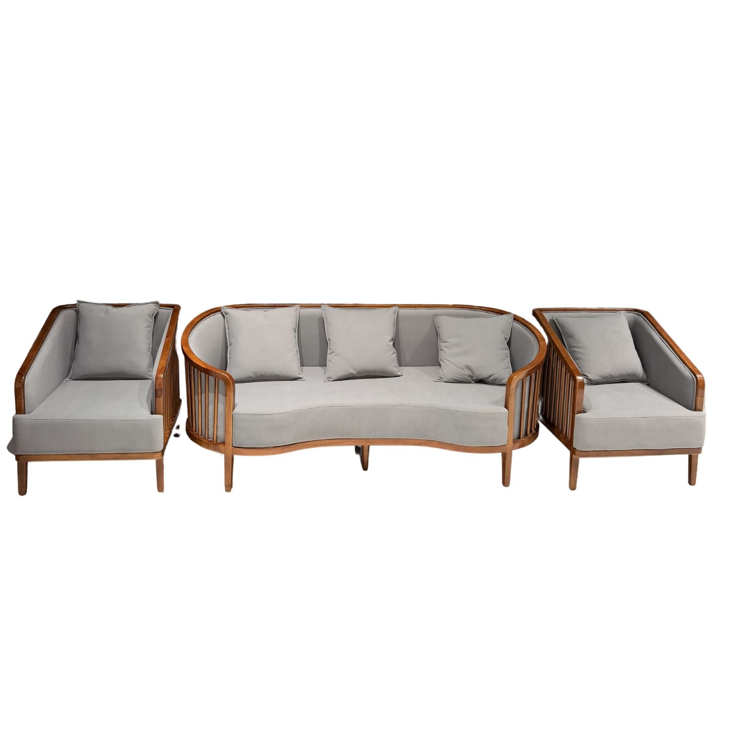 Kayaara Sofa Set – 3+1+1 Treated Mahogany Wood | 25-Month Warranty