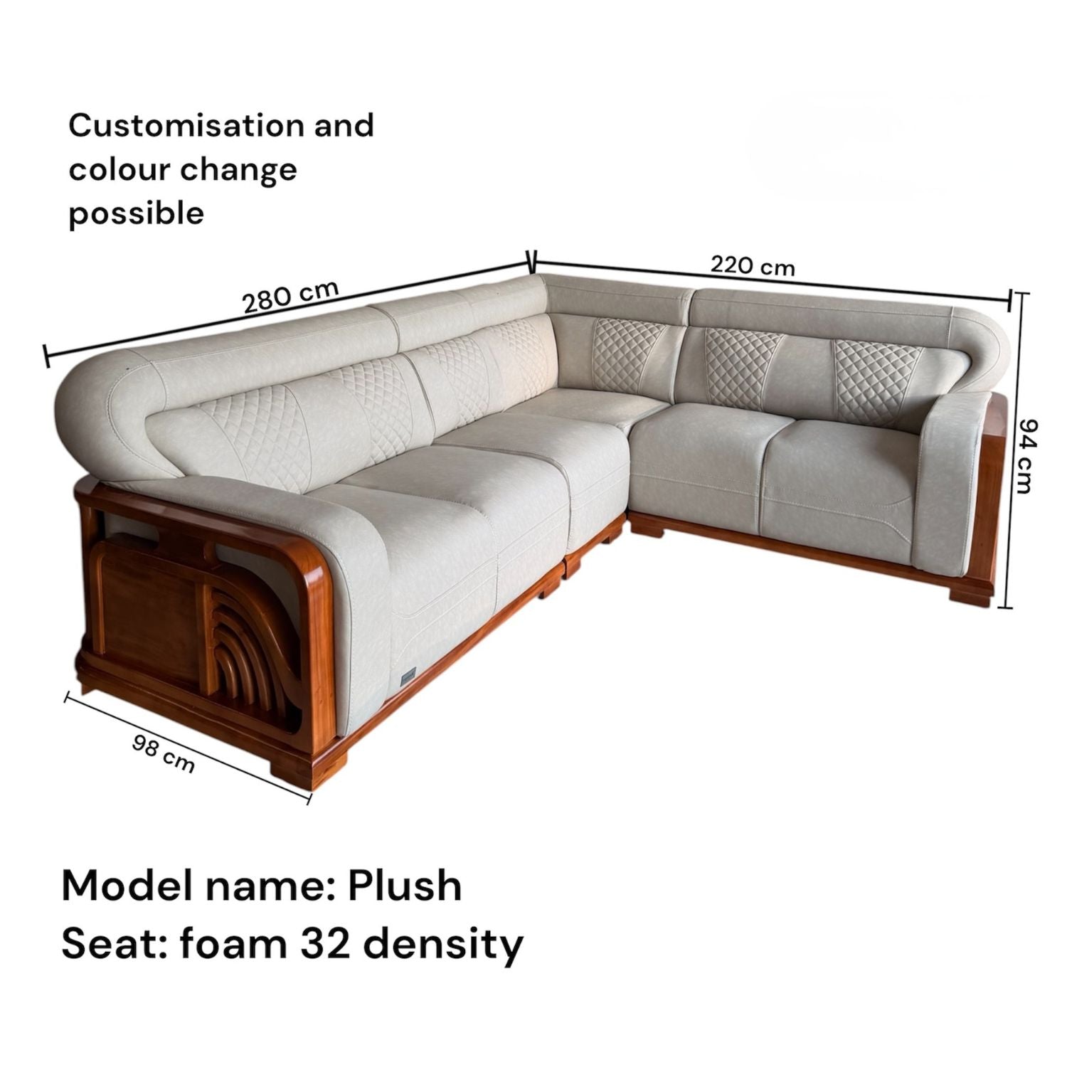 Quill 3+2 Corner Sofa – Fabric