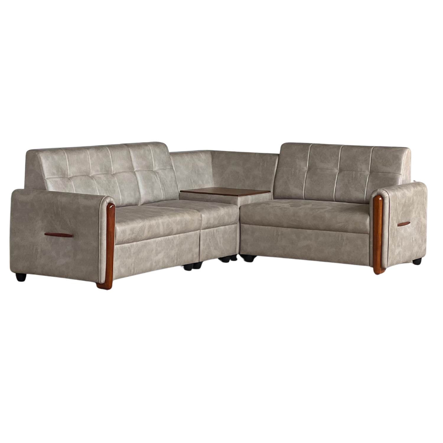 Justy Sofa Set – Treated Mahogany Frame & Premium Suede Fabric