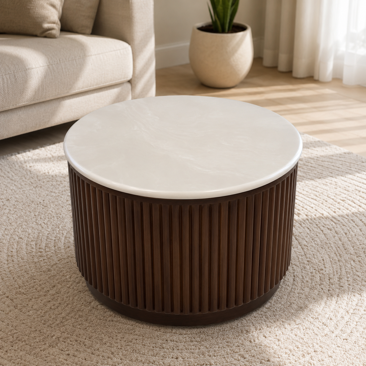 Aurel Cofee Table – Solid Wood Brown