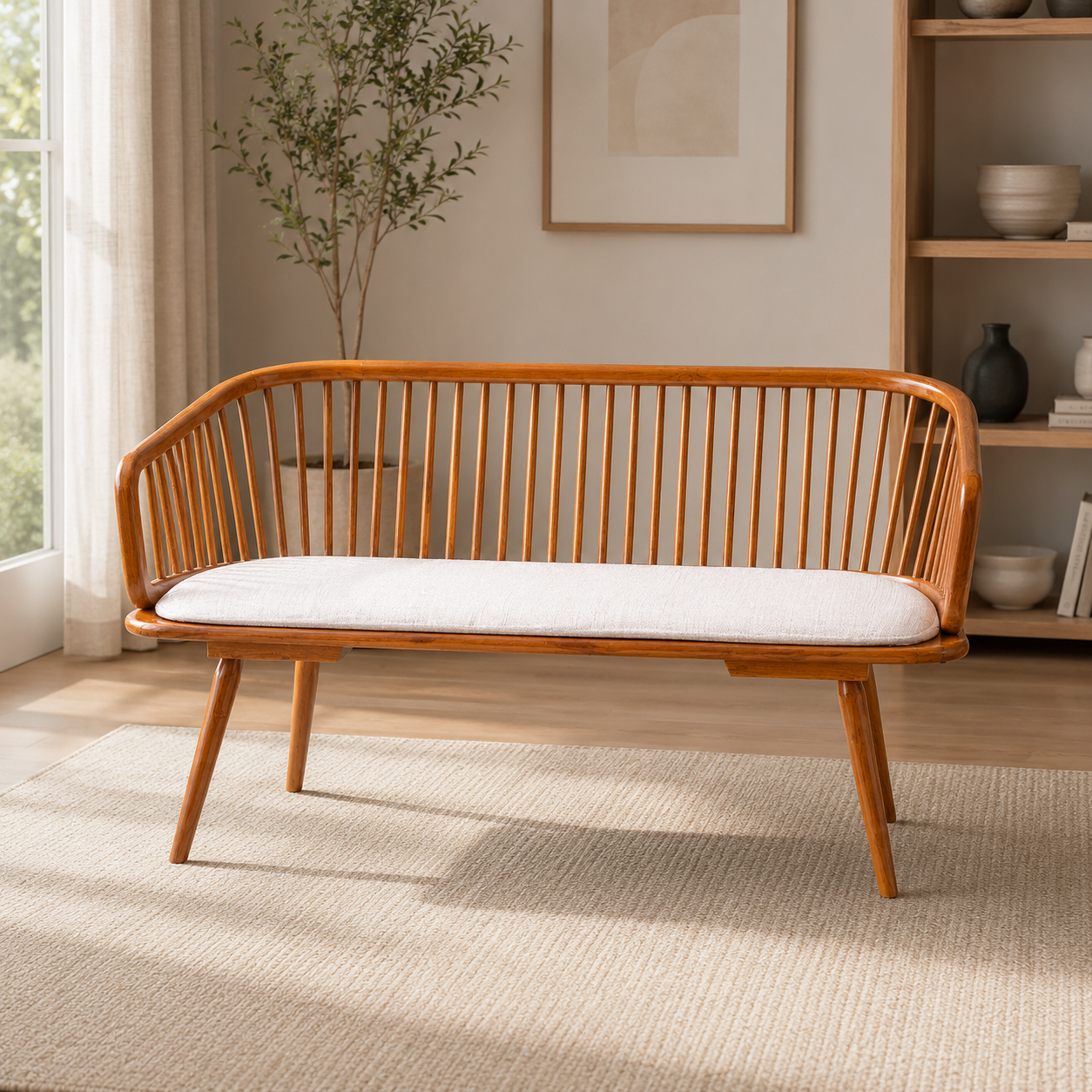Creta Sofa Set – Solid Teak Wood with 5-Year Warranty