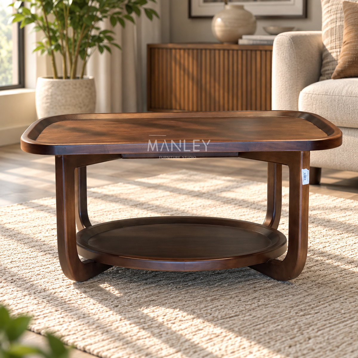 VENTO COFFEE TABLE | TREATED MAHOGANY WOOD