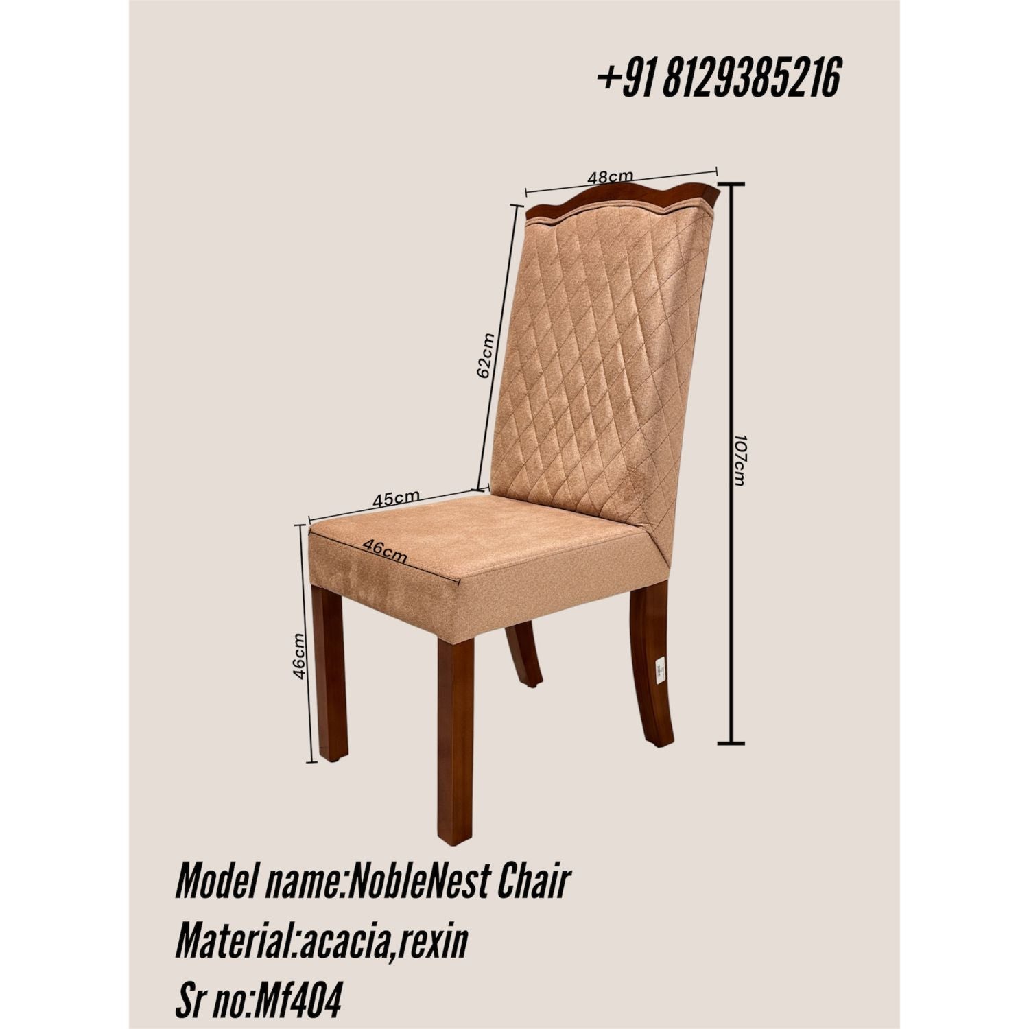 Neeb Chair – Solid Treated Mahogany Wood