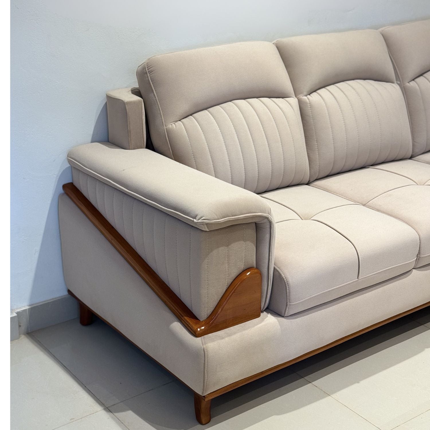 Buller 3+2 Corner sofa – Fabric Light Brown