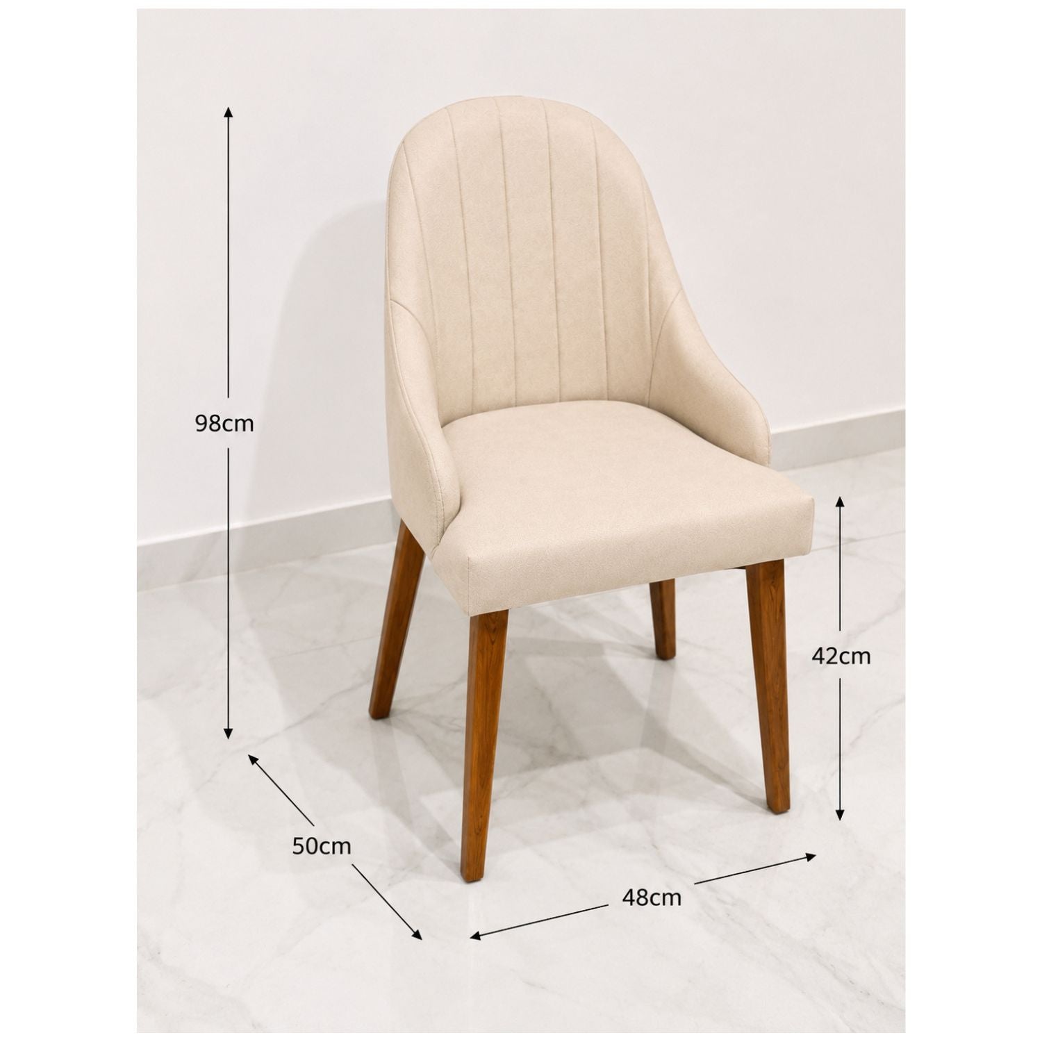 Manley Dining Chair – Treated Mahogany & Teak Wood Leg Options | 5-Year Warranty