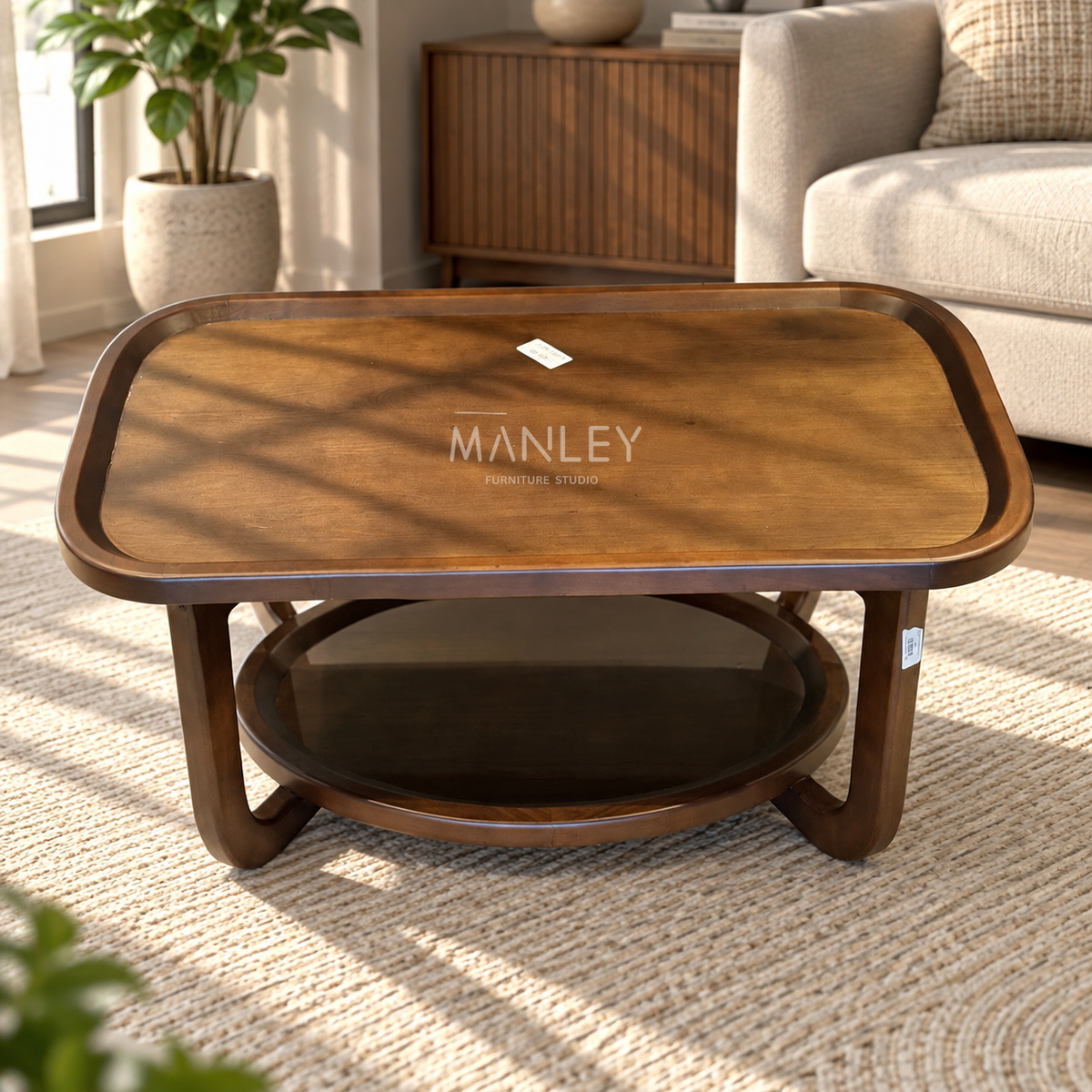 VENTO COFFEE TABLE | TREATED MAHOGANY WOOD