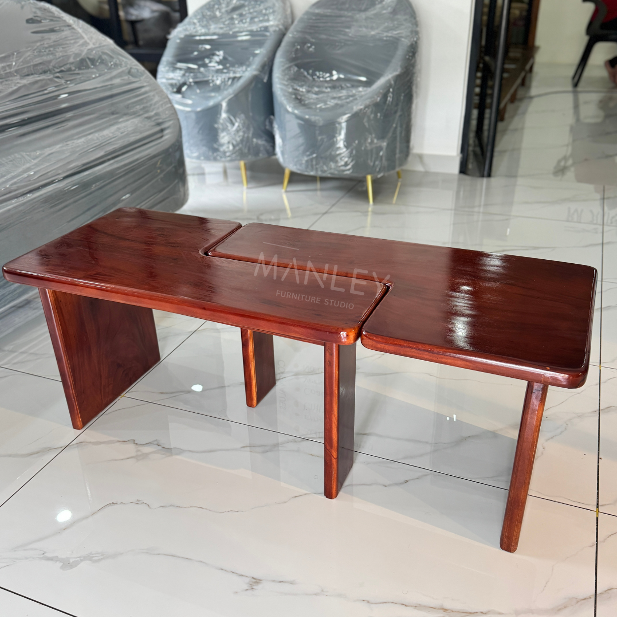 LUXE COFFEE TABLE | TREATED MAHOGANY WOOD