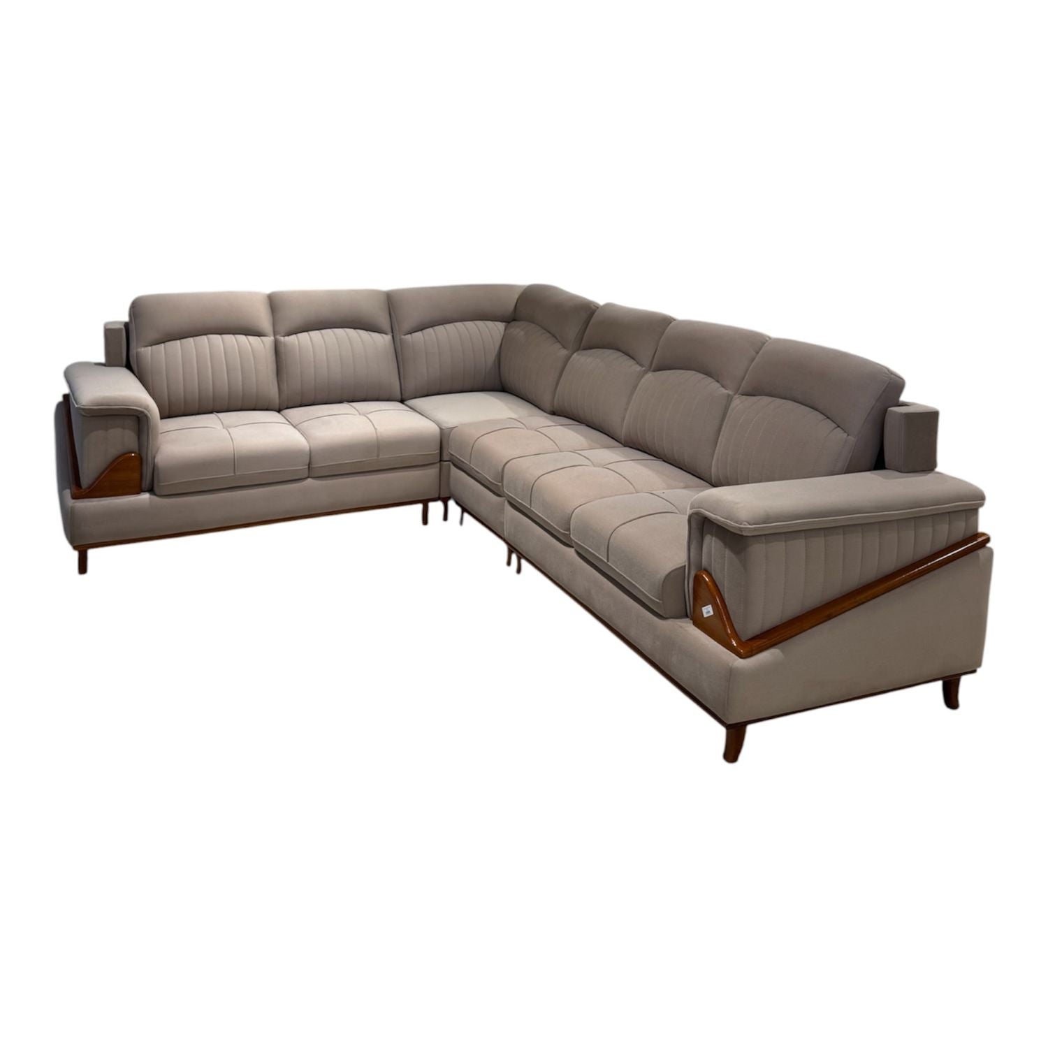Buller 3+2 Corner sofa – Fabric Light Brown