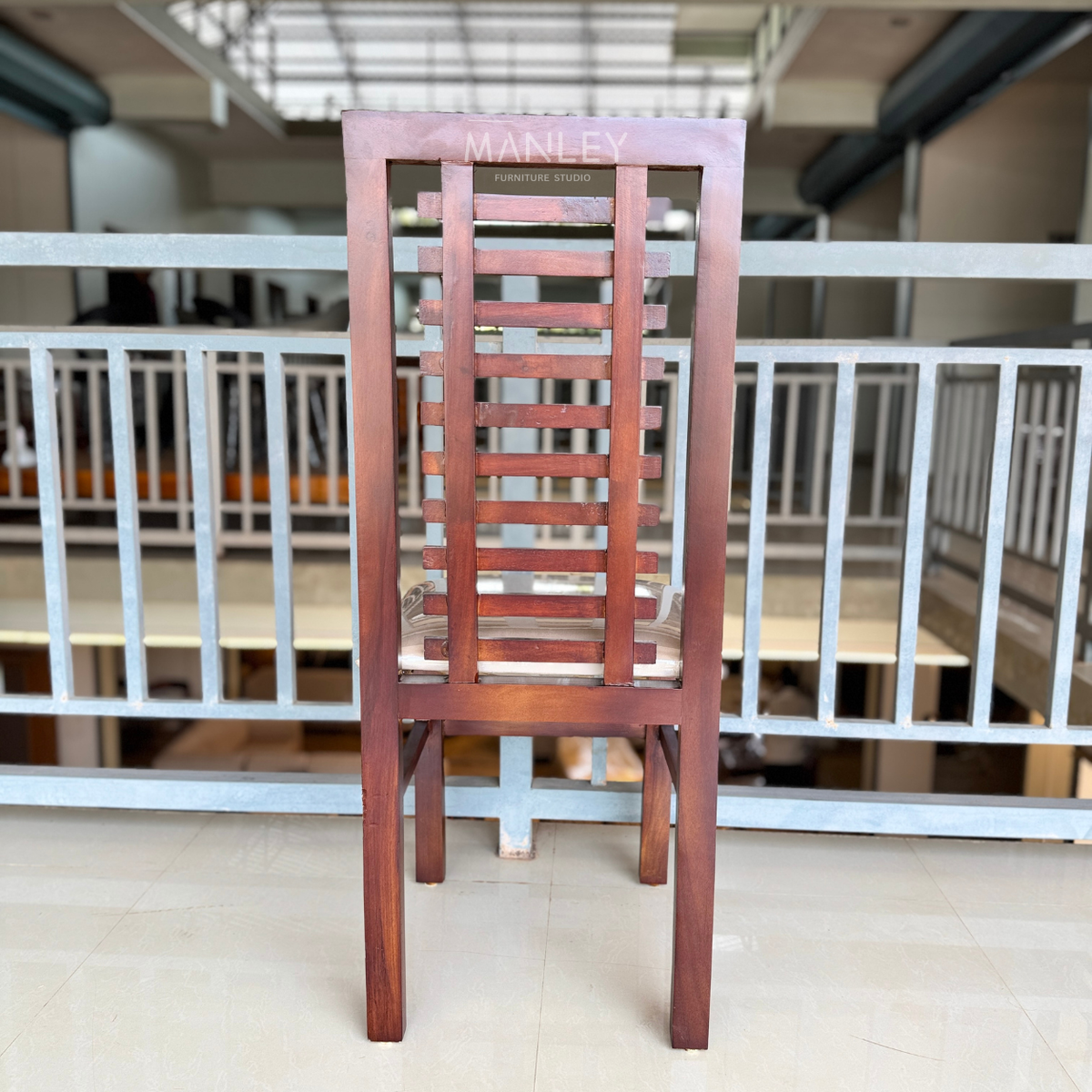 ZIYON DINING CHAIR | ACACIA WOOD WITH CUSHION