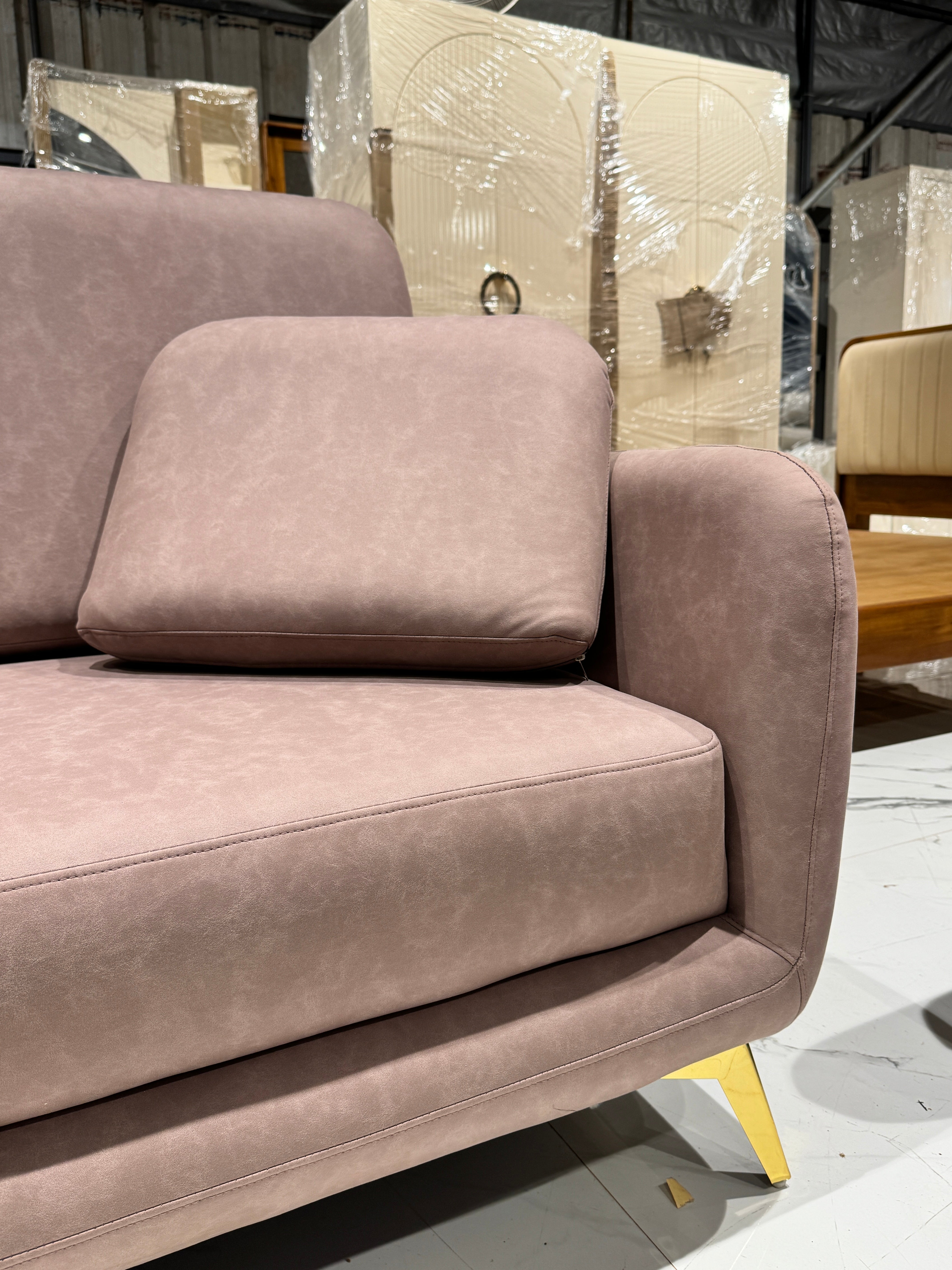 VELVON 3+3 SOFASET-ACACIA WOOD WITH FABRIC