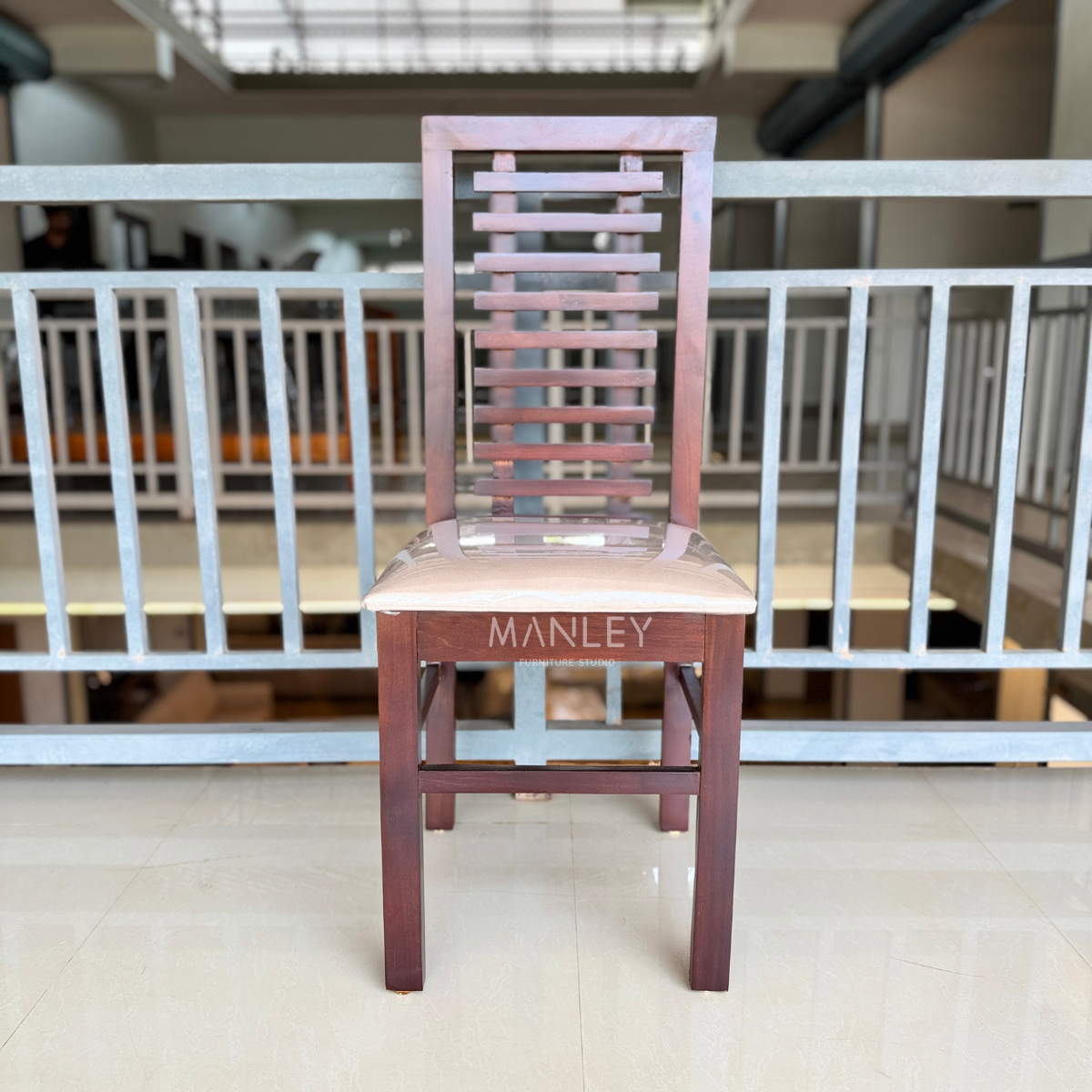 ZIYON DINING CHAIR | ACACIA WOOD WITH CUSHION
