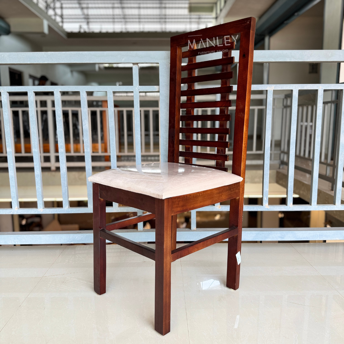 ZIYON DINING CHAIR | ACACIA WOOD WITH CUSHION