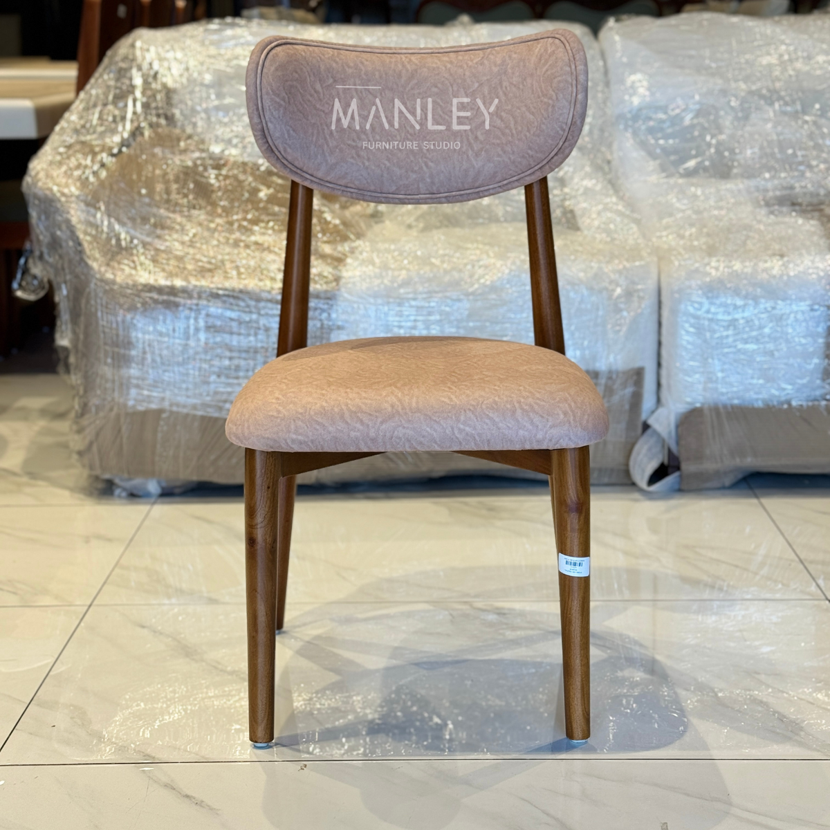 NEXA CHAIR | TREATED MAHOGANY WOOD & SUEDE FABRIC
