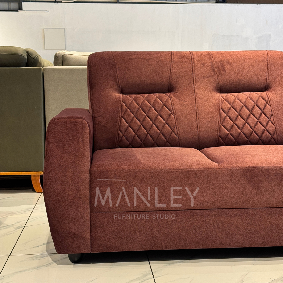 ELARA CORNER SOFA SET | SUEDE FABRIC