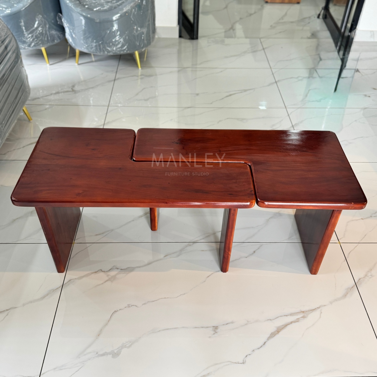 LUXE COFFEE TABLE | TREATED MAHOGANY WOOD