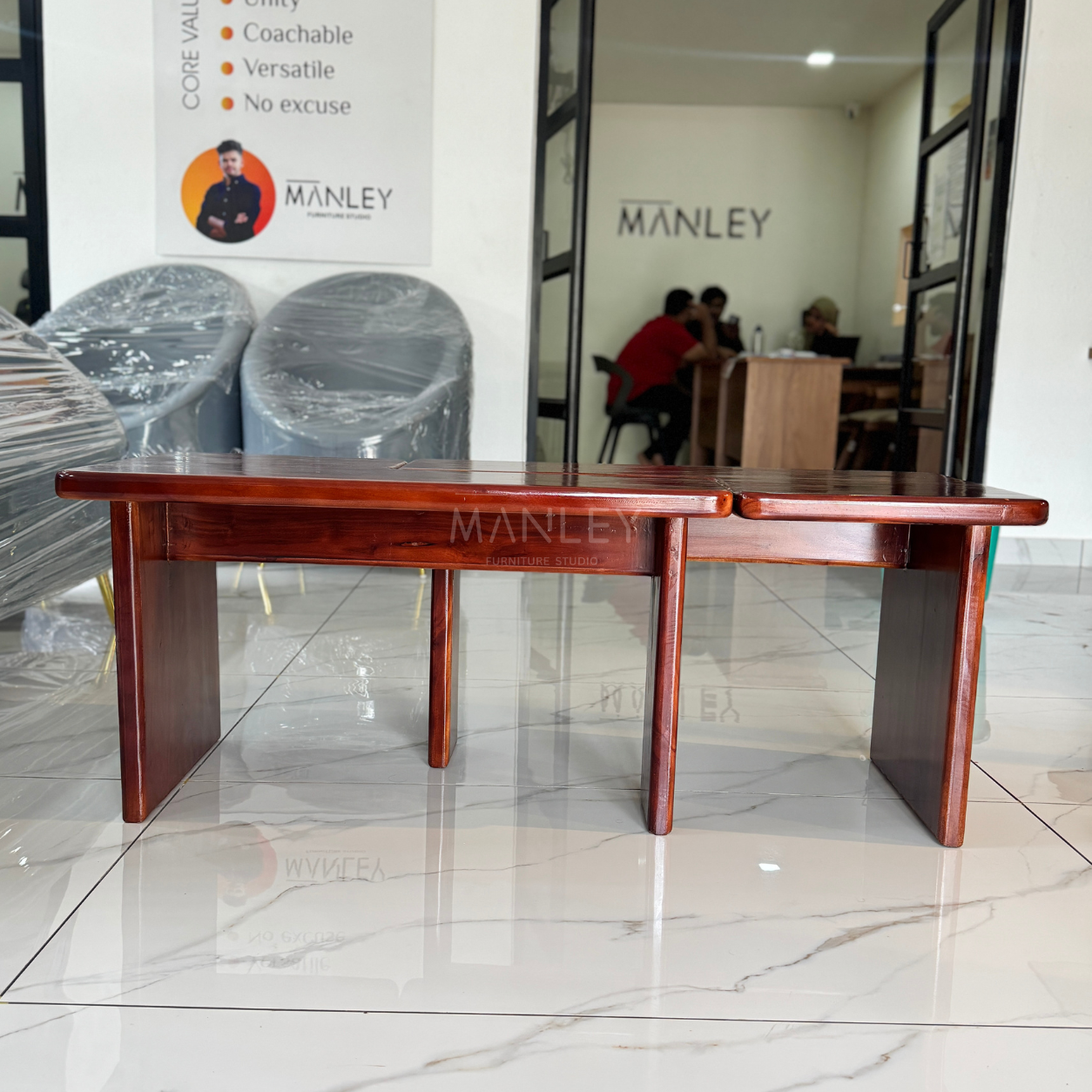 LUXE COFFEE TABLE | TREATED MAHOGANY WOOD