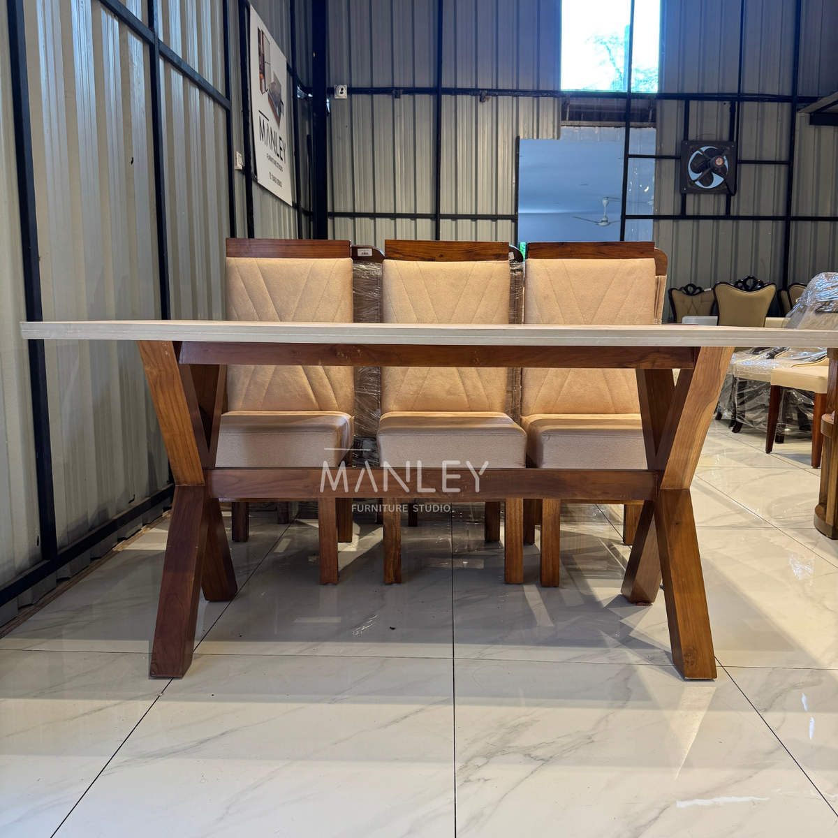 URBAN DINING TABLE SET | TEAK WOOD