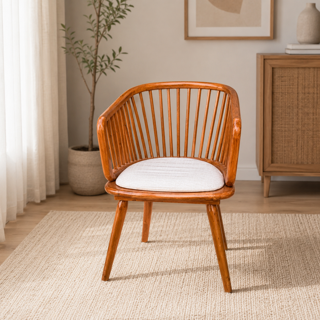 Creta Sofa Set – Solid Teak Wood with 5-Year Warranty