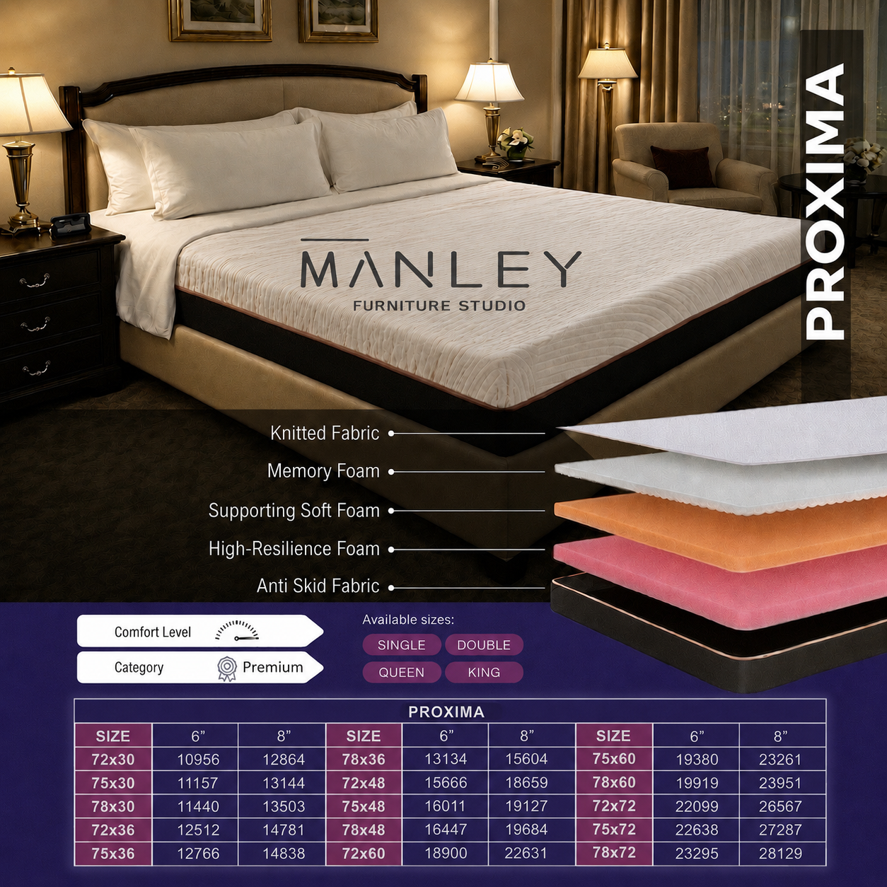 PROXIMA NATURAL LATEX  ROLLING  MATRESS