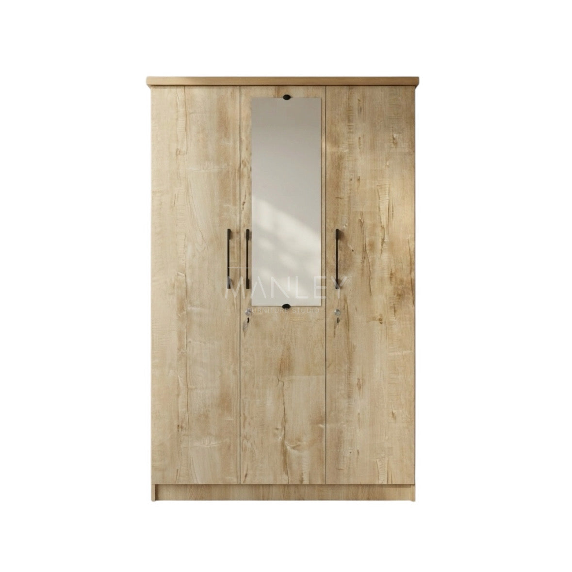 SLON 3-DOOR WARDROBE | PARTICLE BOARD | CREAM COLOUR