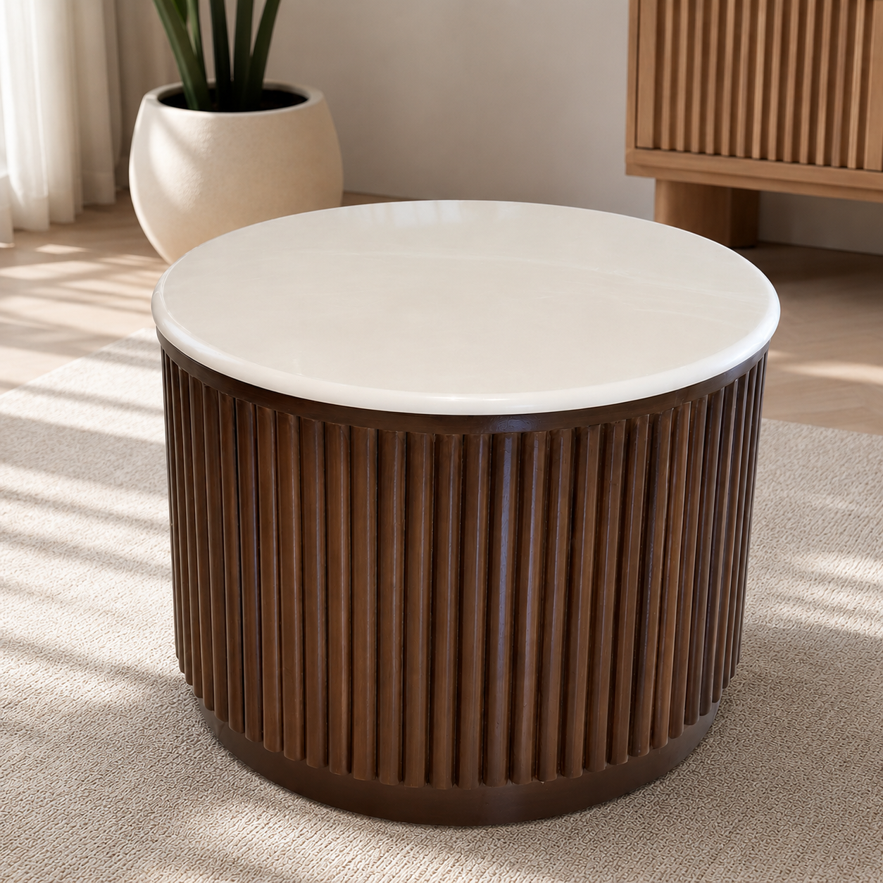 Aurel Cofee Table – Solid Wood Brown