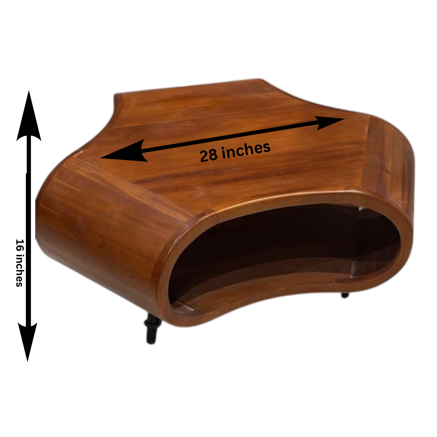 Treato Solid Wood Coffee Table | Treated Mahogany Teapoy