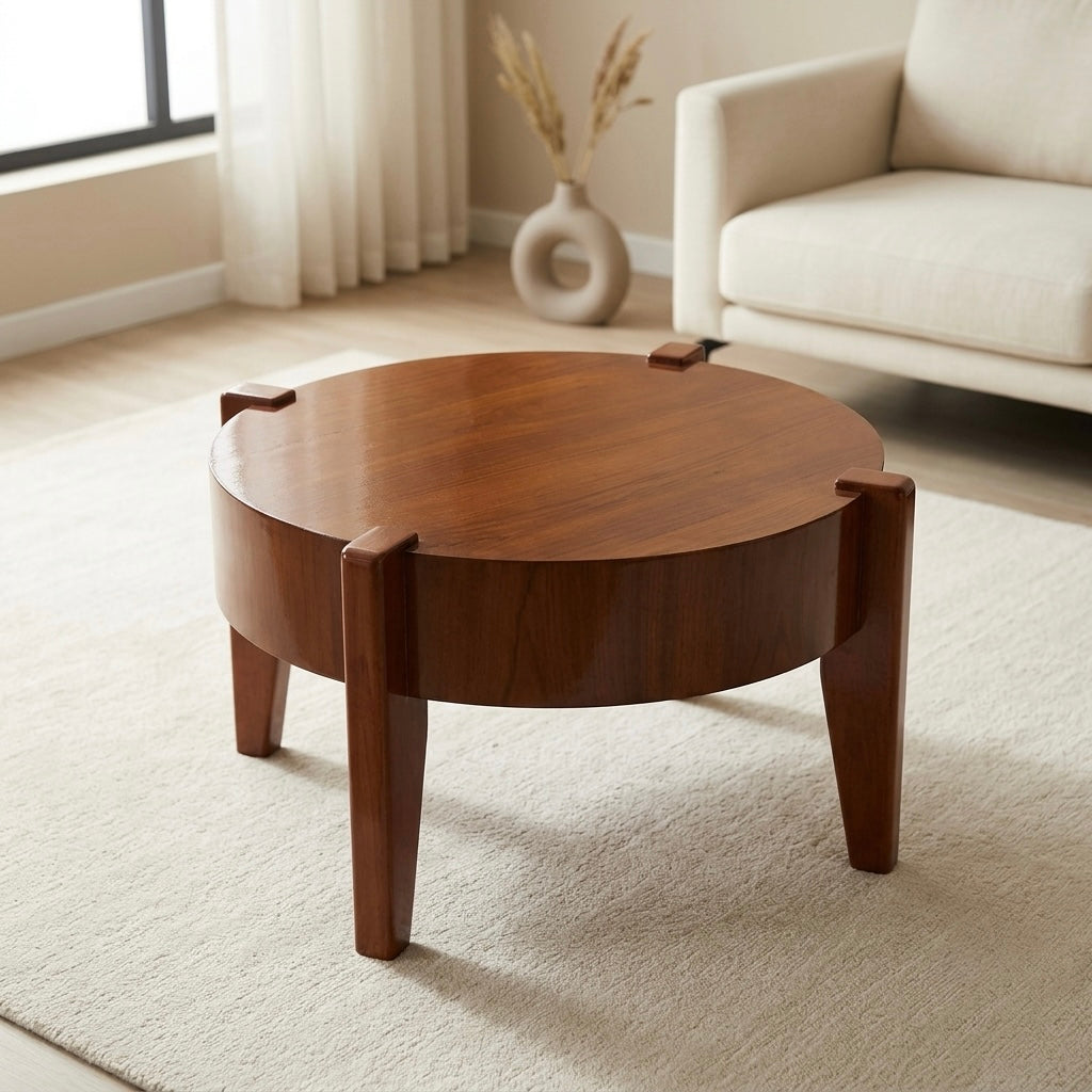 DUCT COFFEE TABLE | SOLID MAHOGANY WOOD