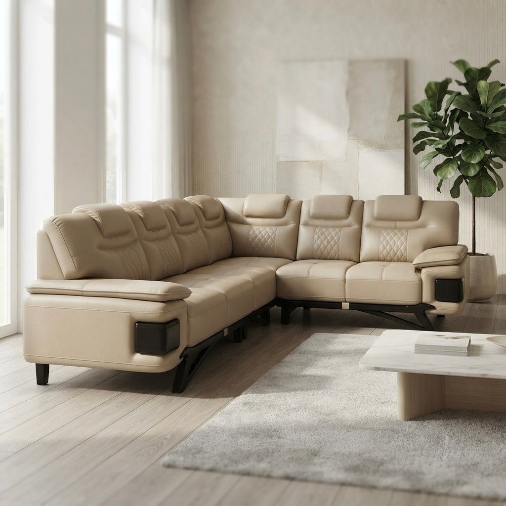 HILDER CORNER SOFASET-OFF WHITE COLOUR-