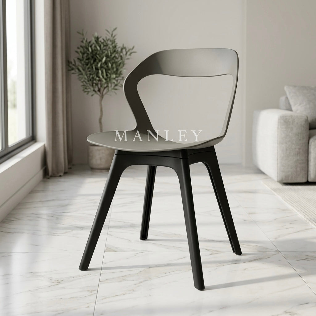 OLIVE GREY CHAIR | FIBRE SHELL