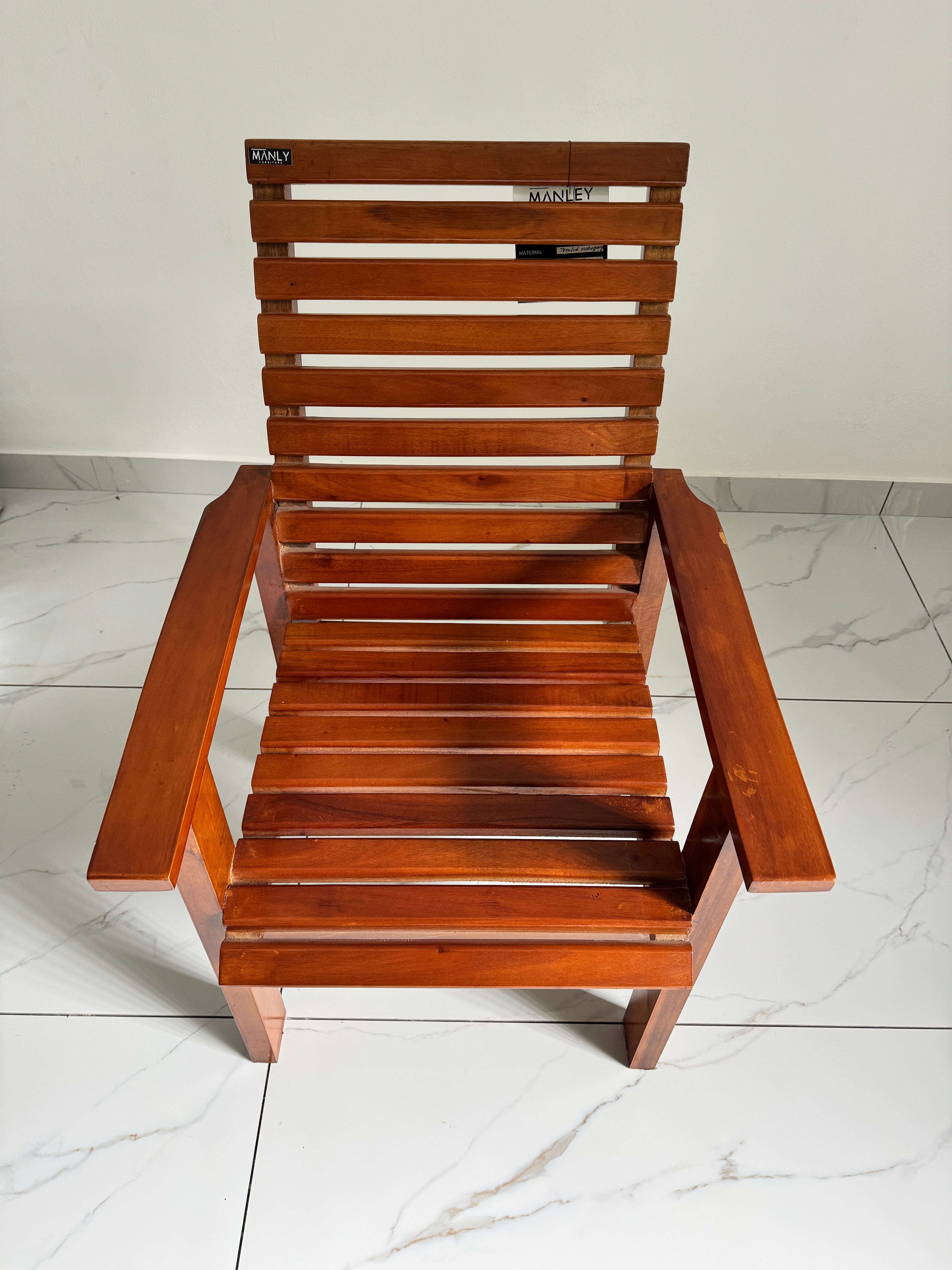 COMPACT WOOD CHAIR | TREATED MAHOGANY