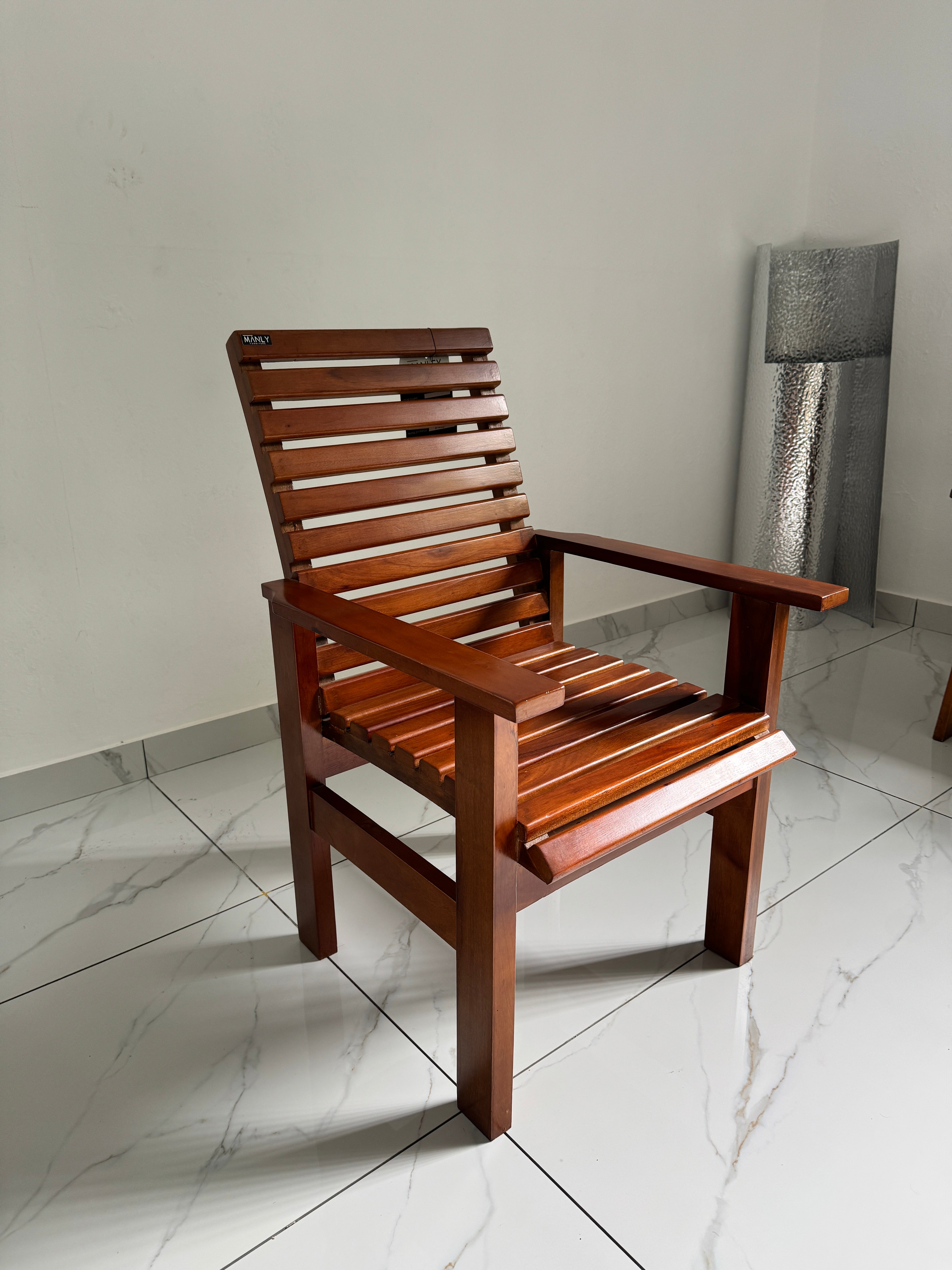 COMPACT WOOD CHAIR | TREATED MAHOGANY