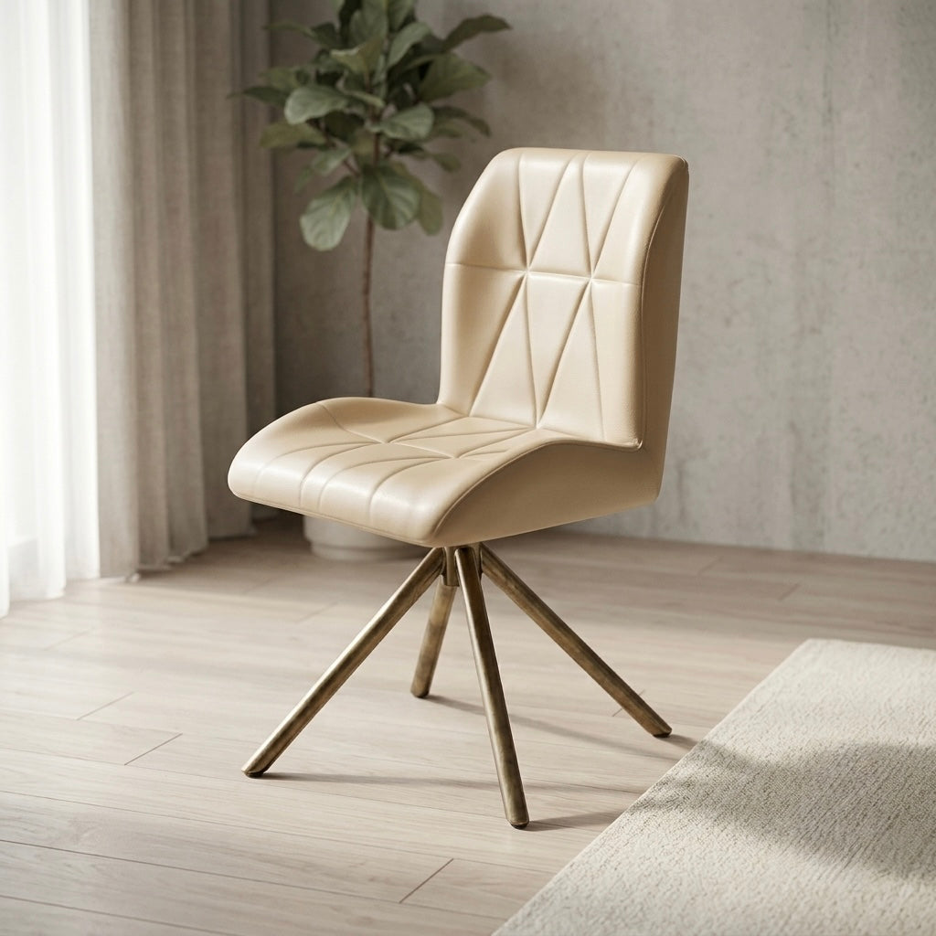 KABB CHAIR  –  METAL LEG Premium REXIN Upholstery |