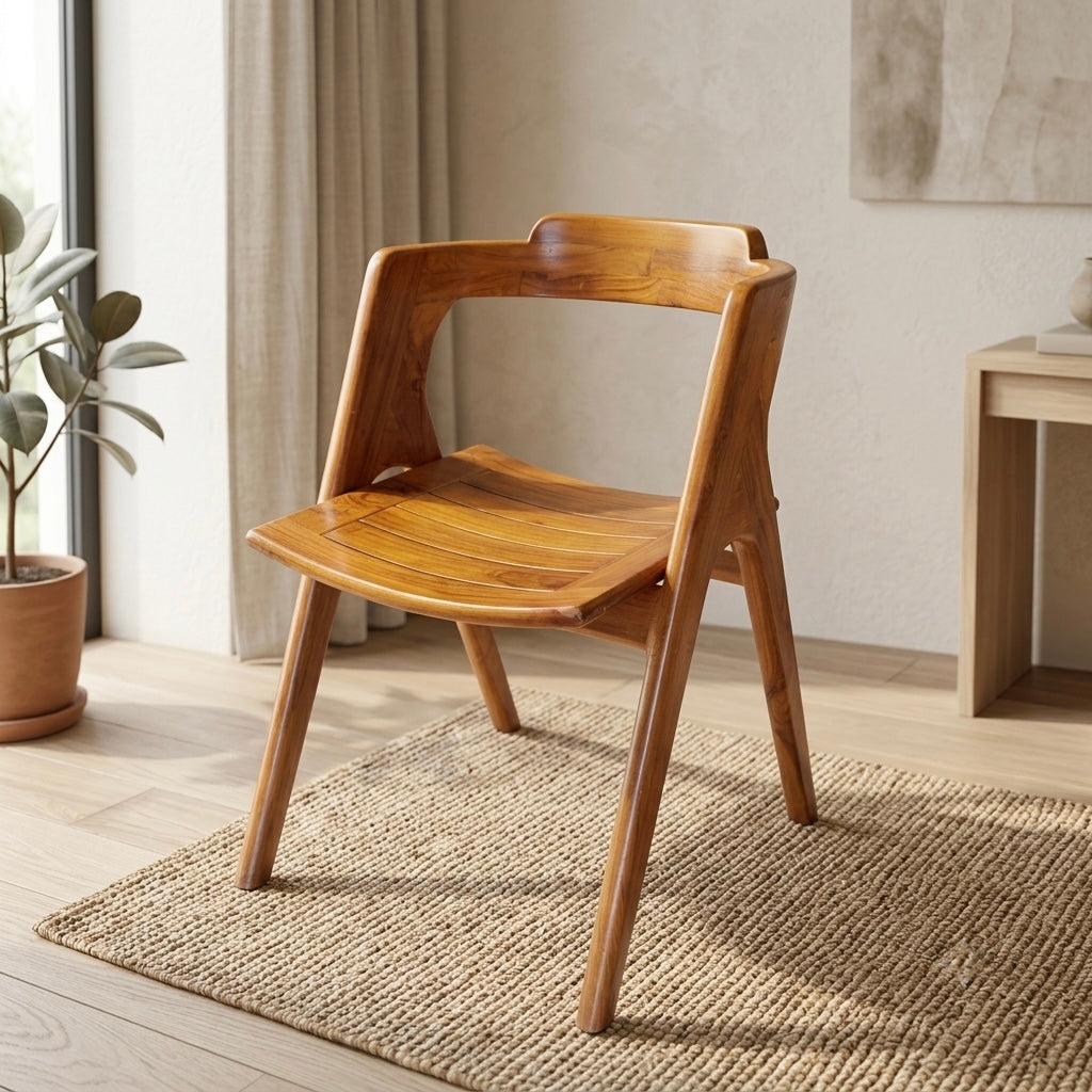 NILEN TEAK SITOUT CHAIR | SOLID TEAK WOOD