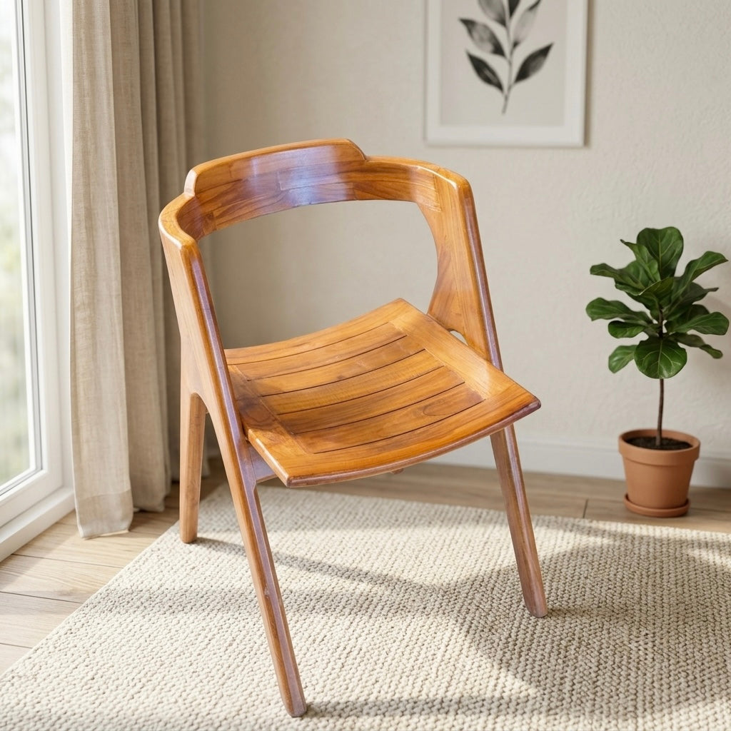 NILEN TEAK SITOUT CHAIR | SOLID TEAK WOOD