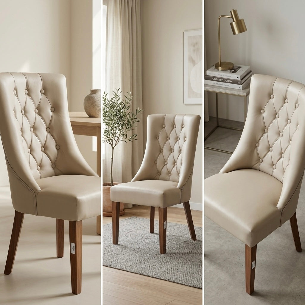 DIAMOND DINING CHAIR | SOLID TEAK WOOD | LIGHT GREY