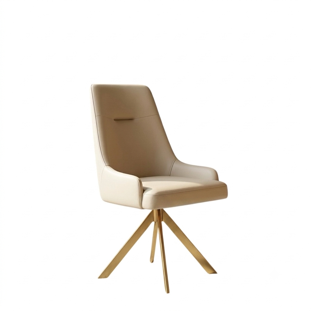AXIS DINING CHAIR | METAL LEGS & REXIN UPHOLSTERY