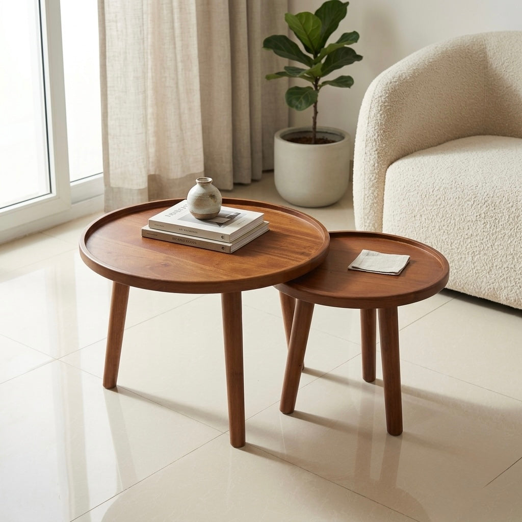ZIKO COFFEE TABLE | SOLID MAHOGANY WOOD