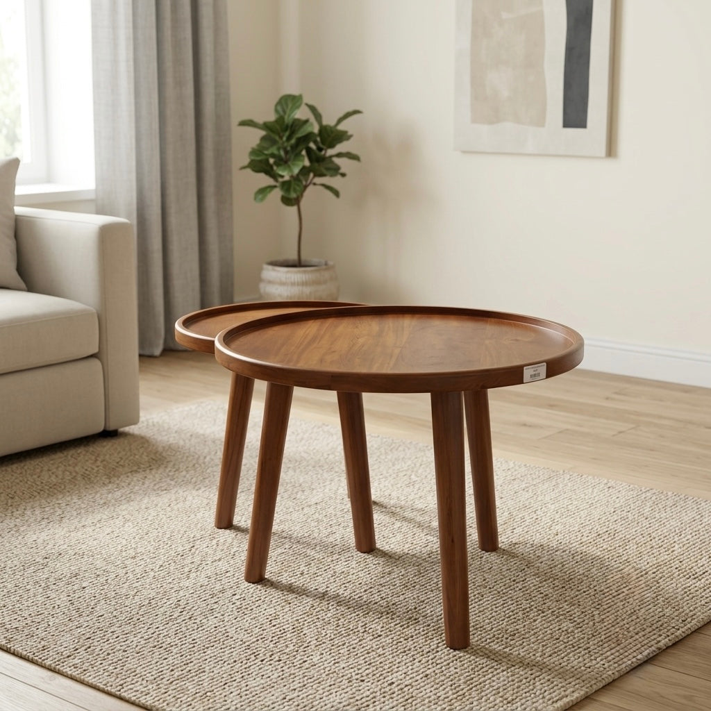 ZIKO COFFEE TABLE | SOLID MAHOGANY WOOD