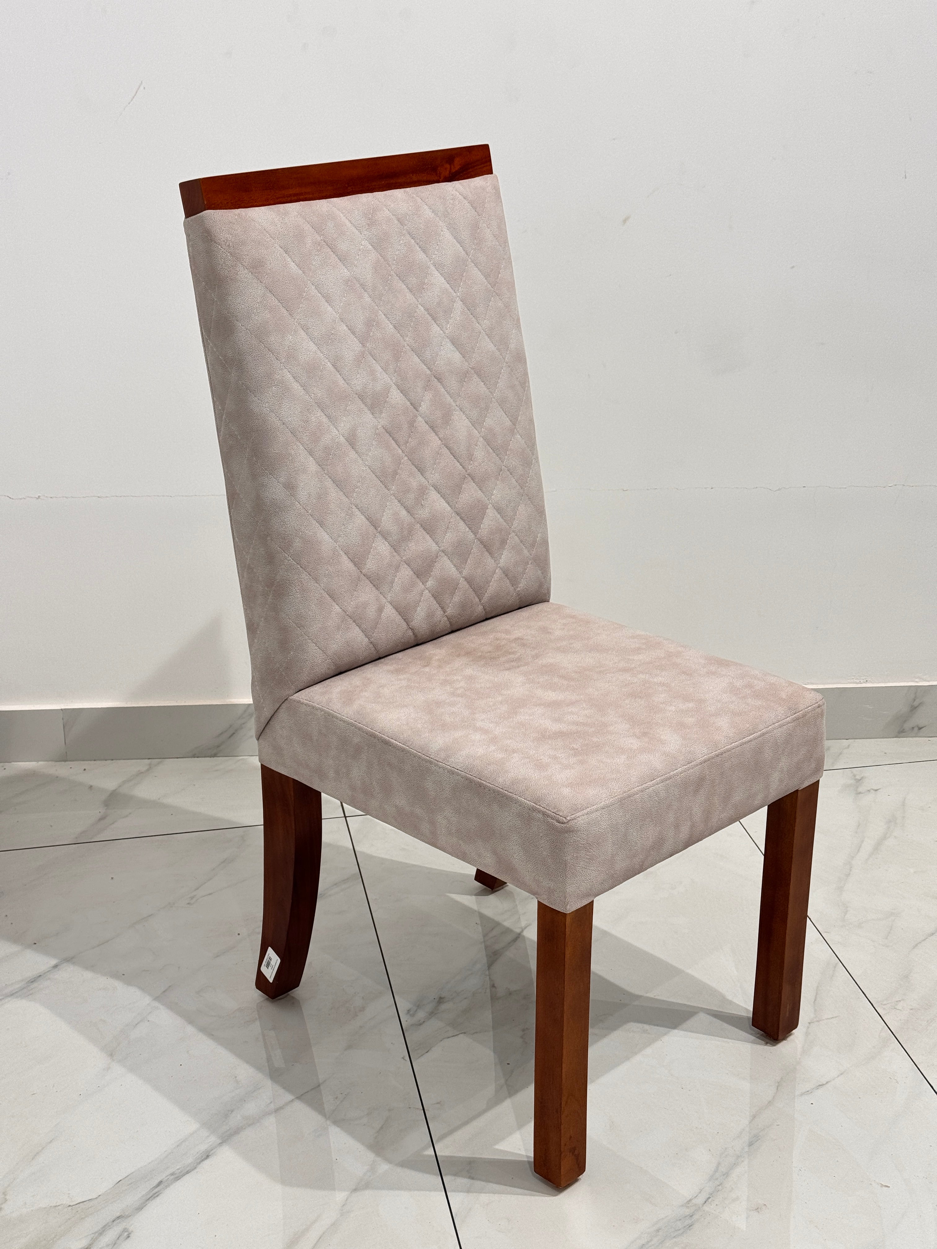 LYNISH DINING CHAIR | MAHOGANY WOOD & FABRIC