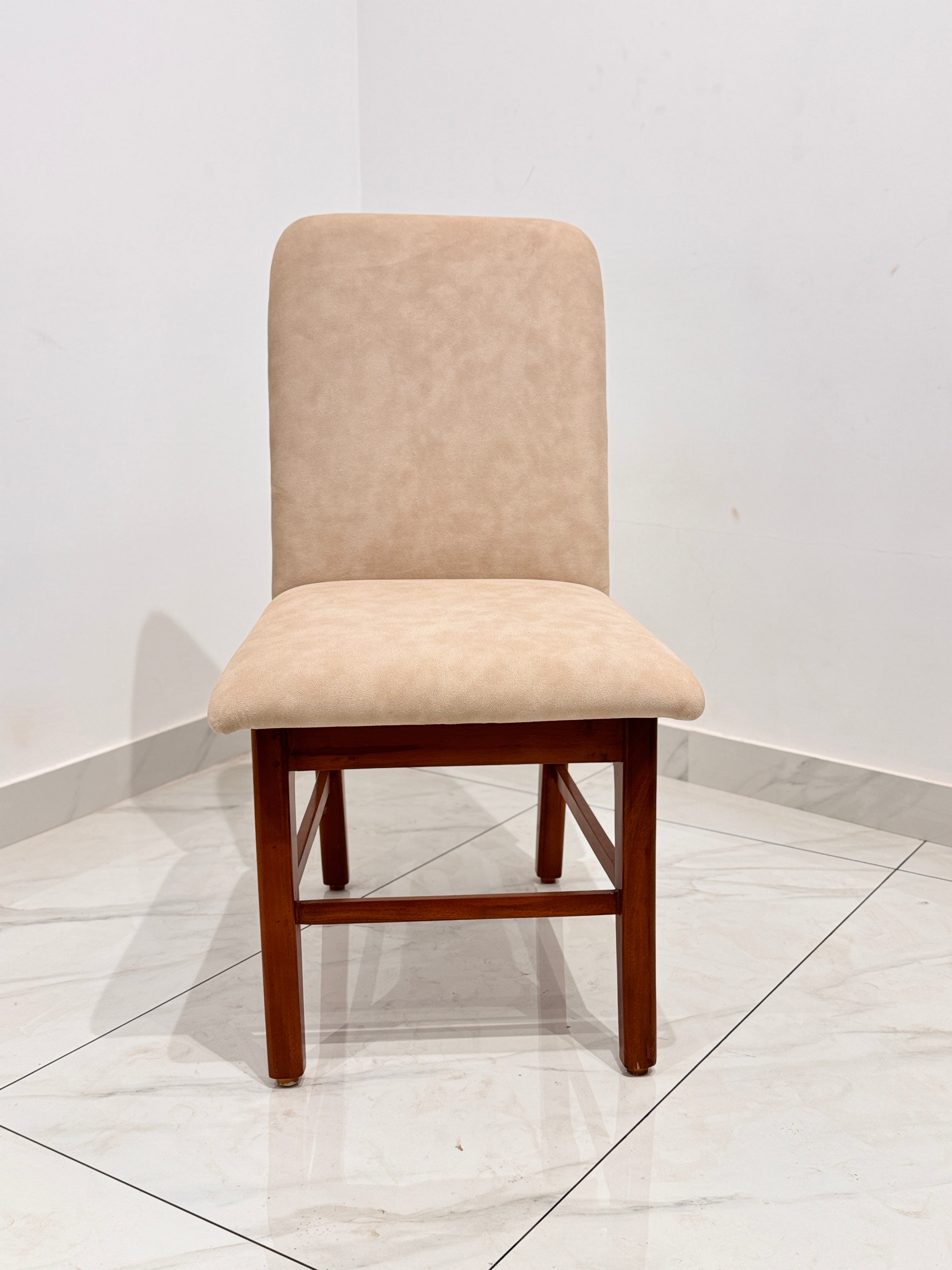 NORA DINING CHAIR | MAHOGANY WOOD | FULL CUSHION FABRIC