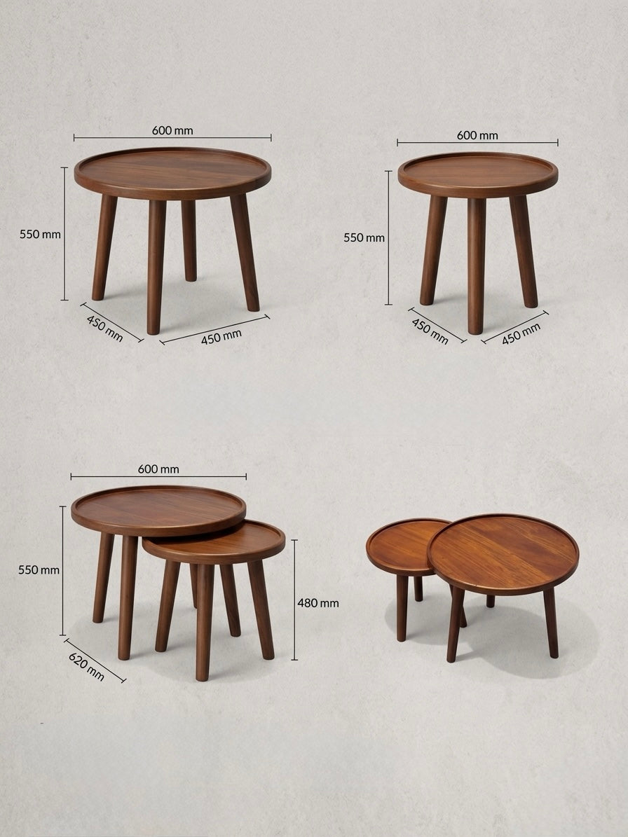 ZIKO COFFEE TABLE | SOLID MAHOGANY WOOD