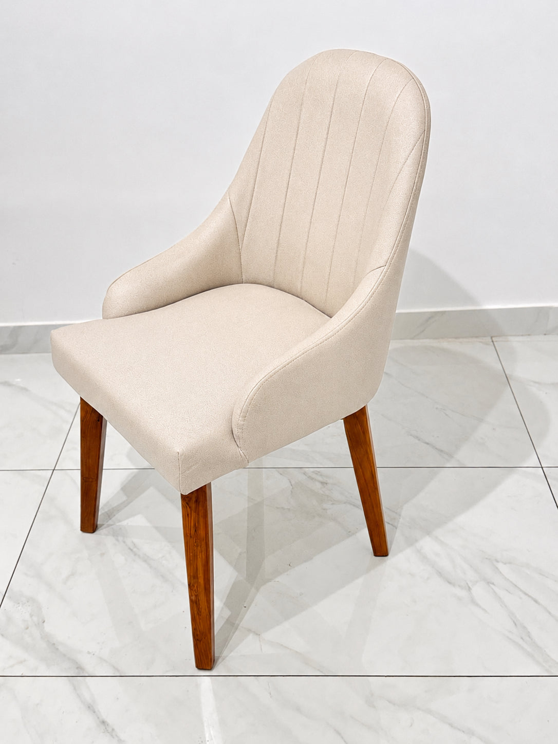 LOFT DINING CHAIR | FABRIC SEAT | MAHOGANY OR TEAK LEGS