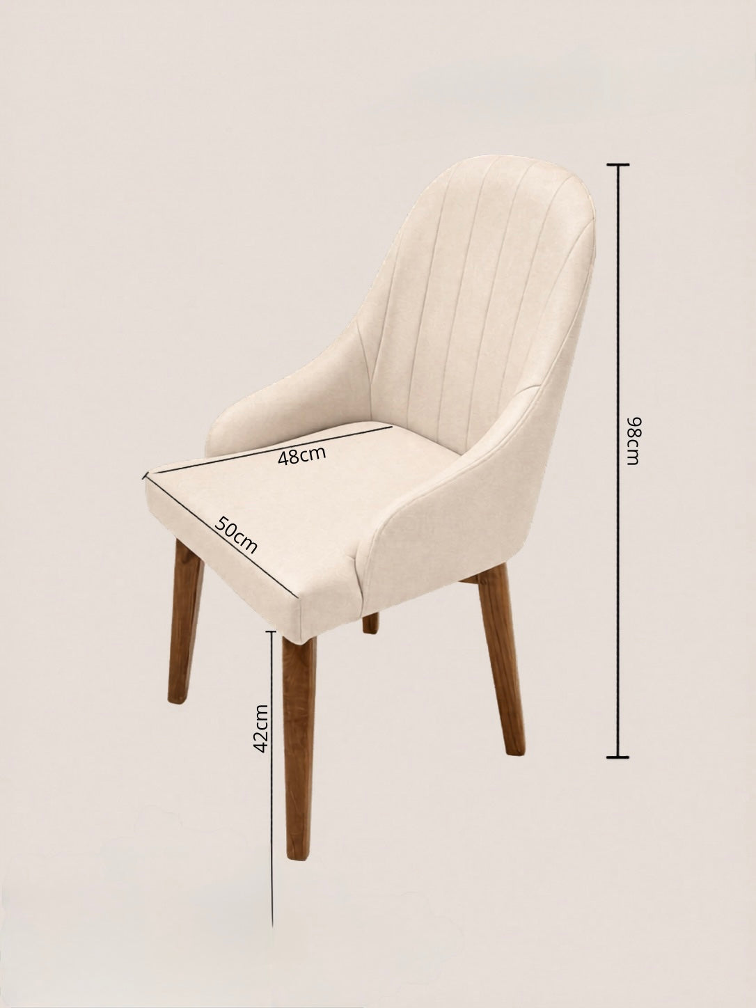 LOFT DINING CHAIR | FABRIC SEAT | MAHOGANY OR TEAK LEGS