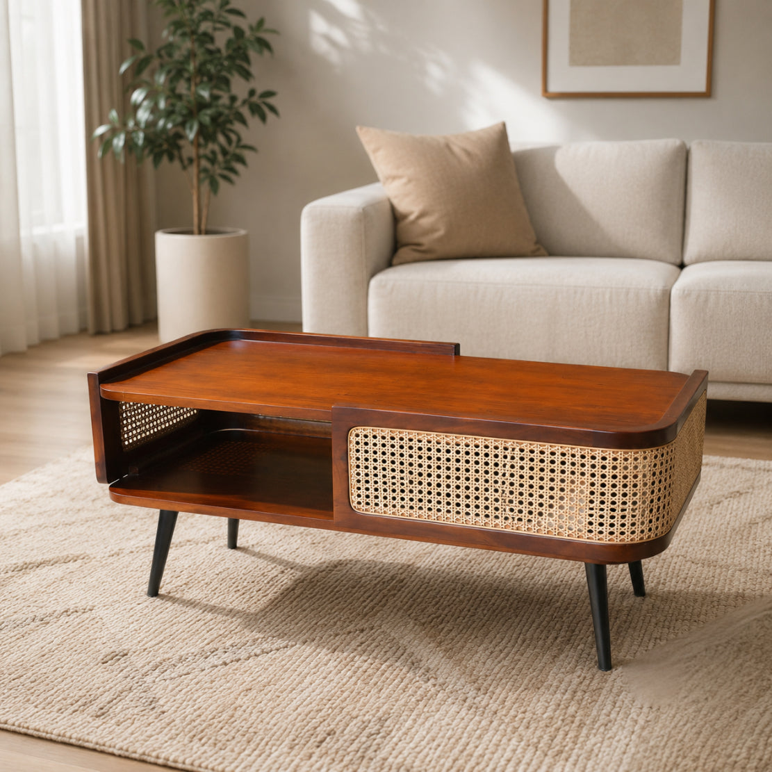 Vivo Coffee Table – Premium Solid Wood | Living Room Centrepiece