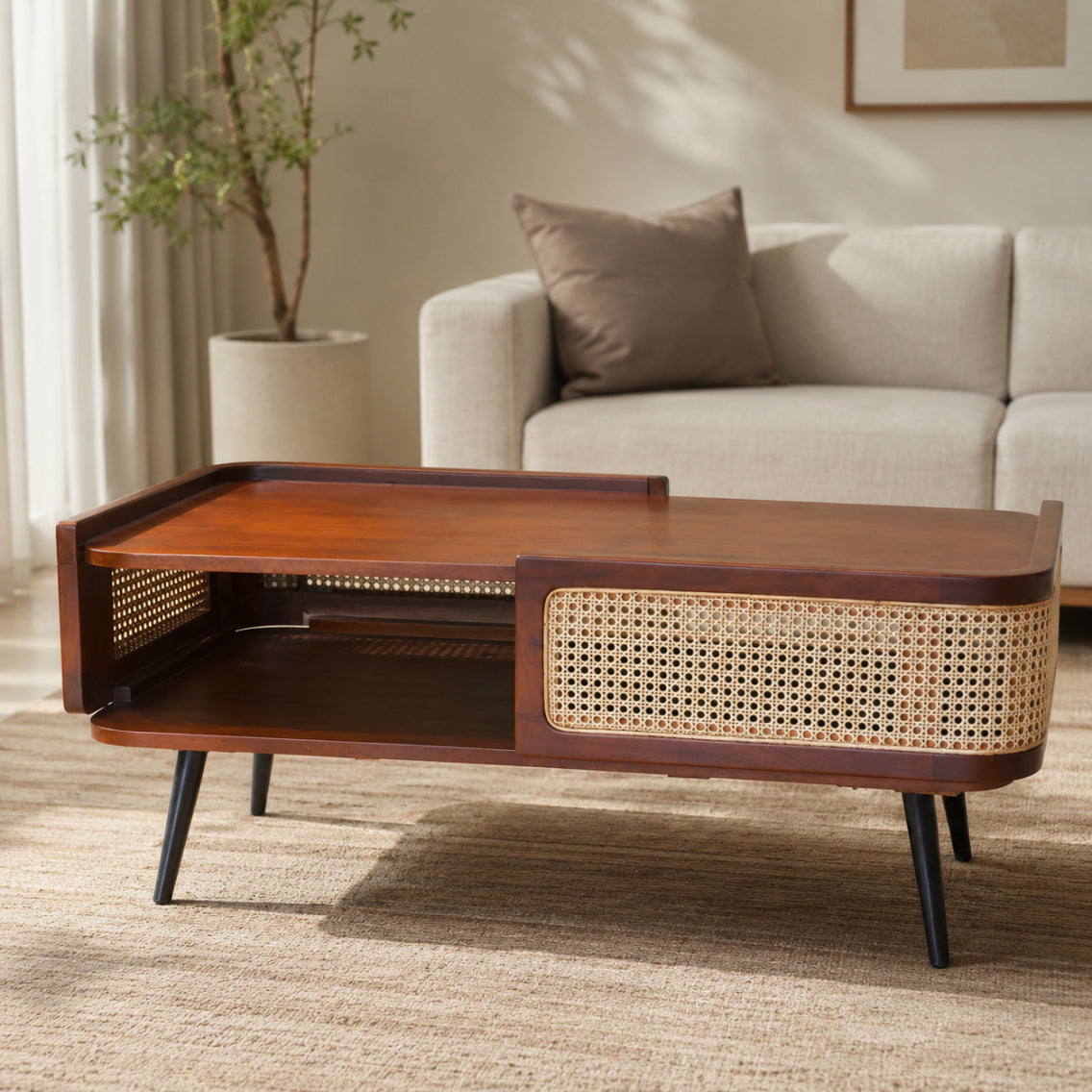 Vivo Coffee Table – Premium Solid Wood | Living Room Centrepiece