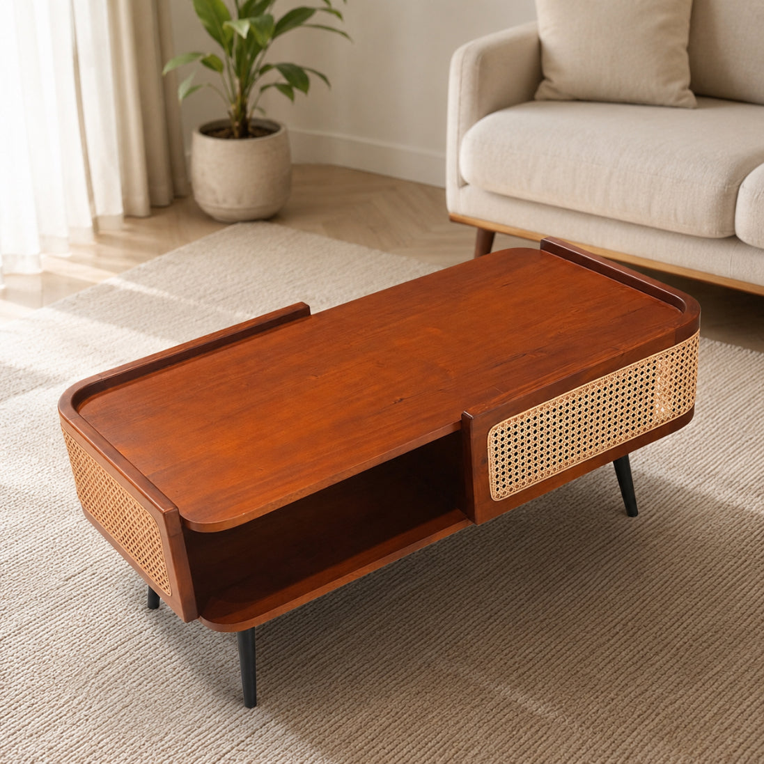 Vivo Coffee Table – Premium Solid Wood | Living Room Centrepiece